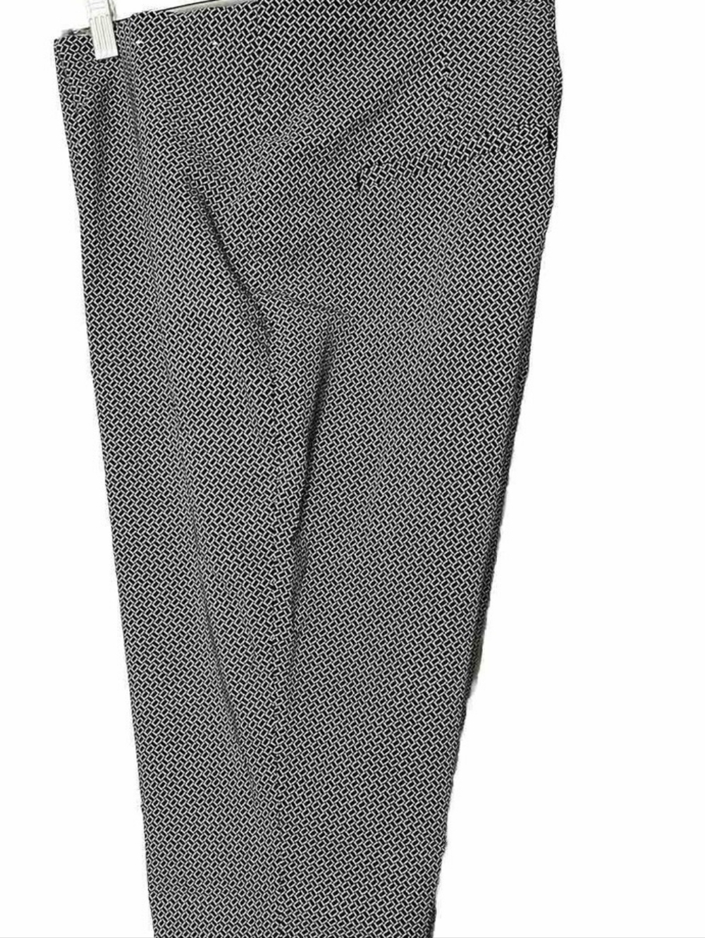 Liz Claiborne - Black & White Micro Geometric Dress Pants